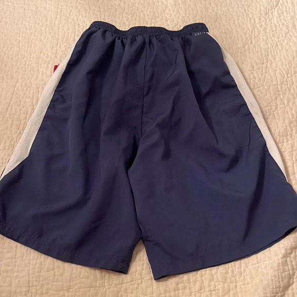 Nike Dri Fit Shorts Color Blue with White Swoosh - Picture 3 of 6